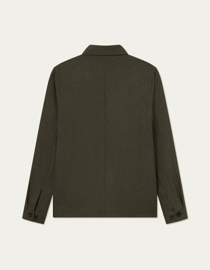 Men Les Deux JacketsCoats Como Coach Wool Jacket 8211 Bungee Cord Melange