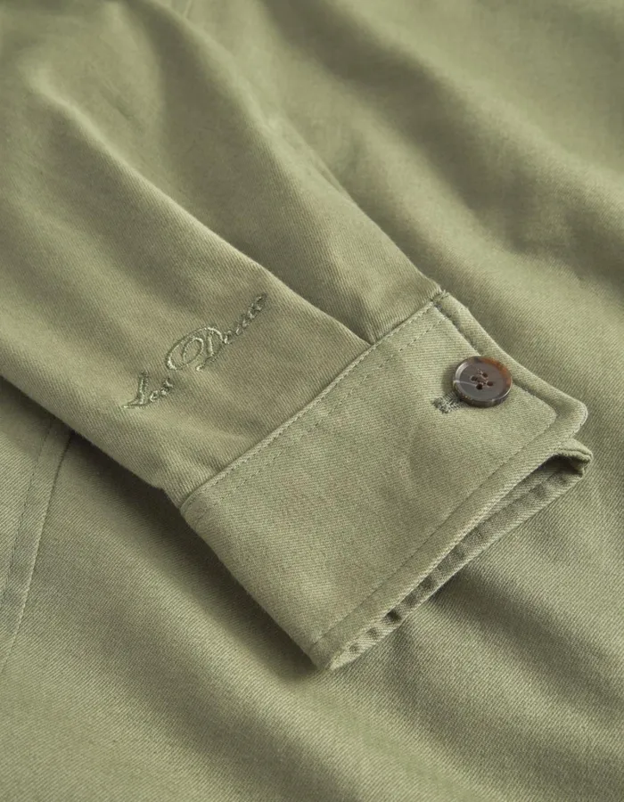 Men Les Deux JacketsCoats Como Cotton Coach Jacket 8211 Lichen Green