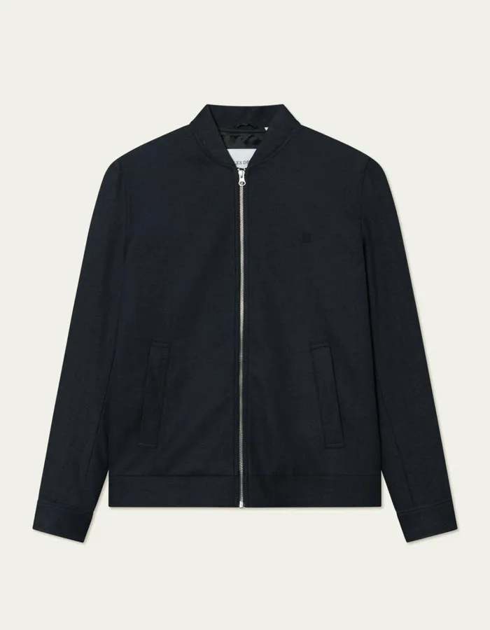 Men Les Deux JacketsCoats Como Reg Herringbone Bomber Jacket 8211 Dark NavyDark Grey Melange Men Les Deux JacketsCoats Como Reg Herringbone Bomber Jacket 8211 Dark NavyDark Grey Melange
