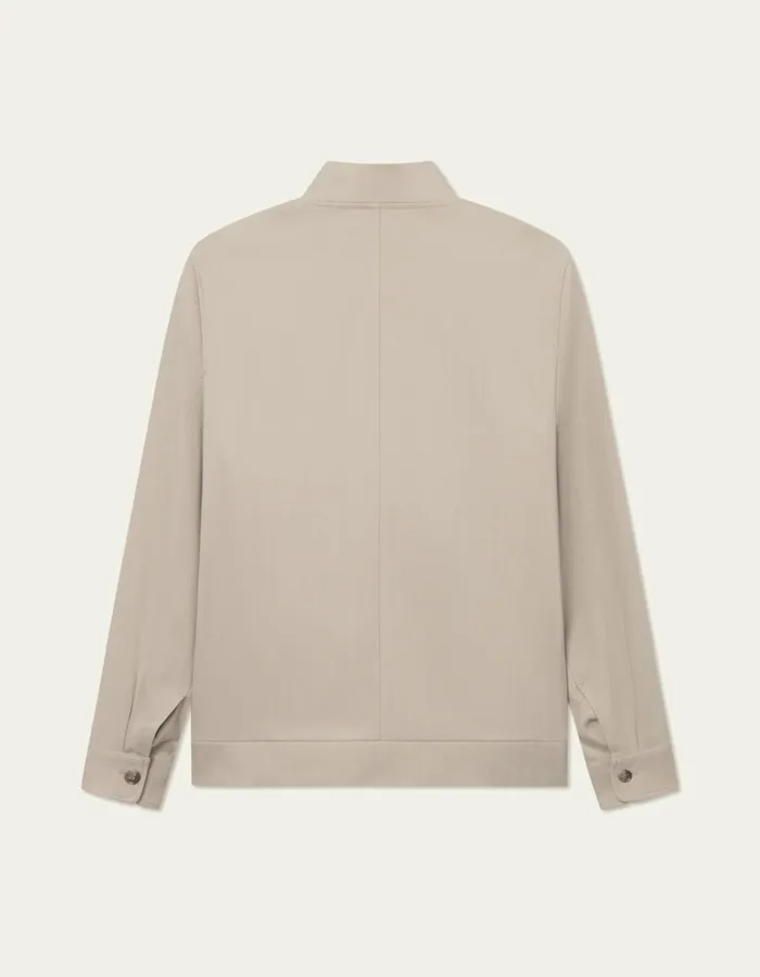 Men Les Deux JacketsCoats Como Reg Herringbone Bomber Jacket 8211 Dark SandLight Sand