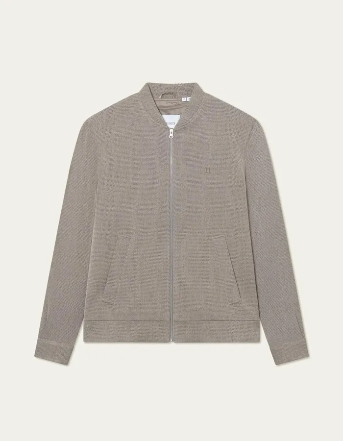 Men Les Deux JacketsCoats Como Structure Bomber Jacket 20 8211 Light Desert SandCoffee Brown