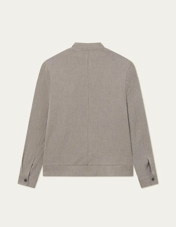 Men Les Deux JacketsCoats Como Structure Bomber Jacket 20 8211 Light Desert SandCoffee Brown