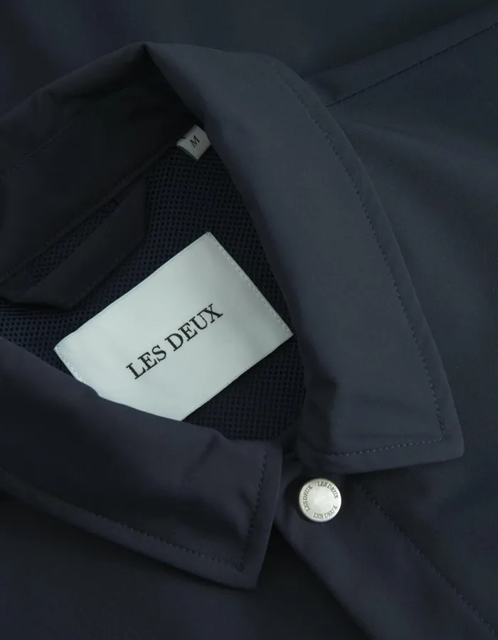Men Les Deux JacketsCoats Idris Coach Jacket 8211 Dark Navy