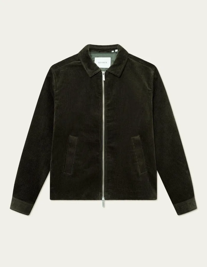 Men Les Deux JacketsCoats Marchall Corduroy Coach Jacket 8211 Rosin