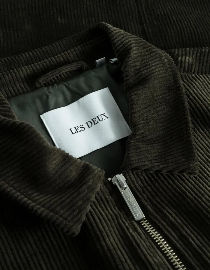 Men Les Deux JacketsCoats Marchall Corduroy Coach Jacket 8211 Rosin