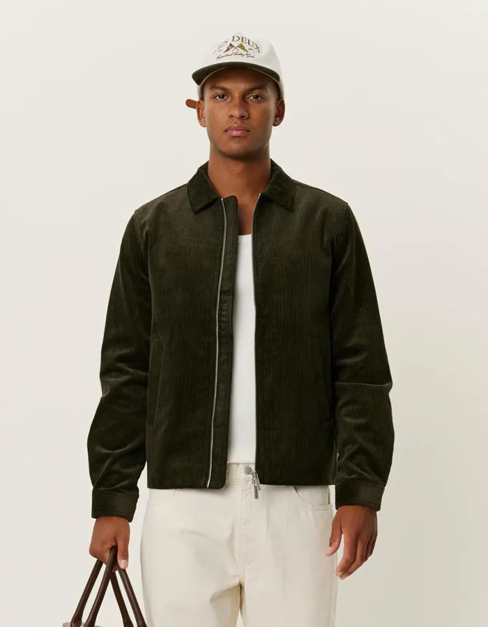 Men Les Deux JacketsCoats Marchall Corduroy Coach Jacket 8211 Rosin