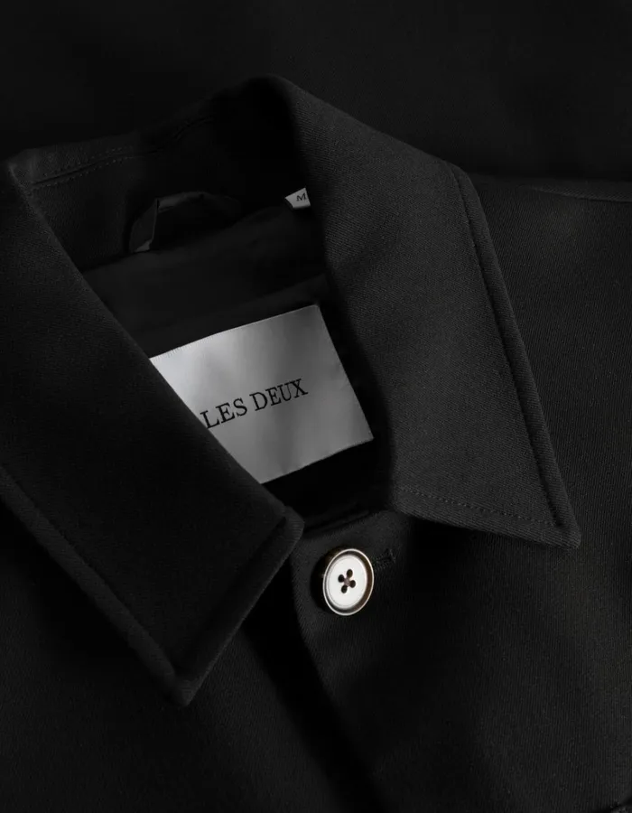 Men Les Deux JacketsCoats Marseille Hybrid Jacket 8211 Black