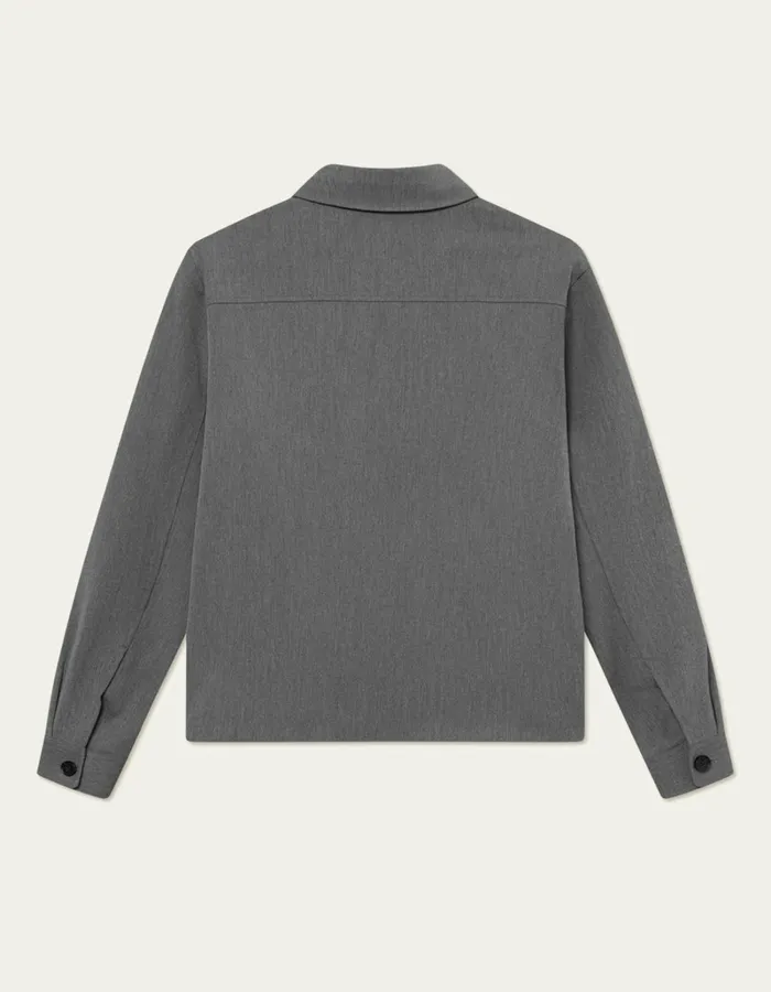 Men Les Deux JacketsCoats Marseille Hybrid Jacket 8211 Grey Melange