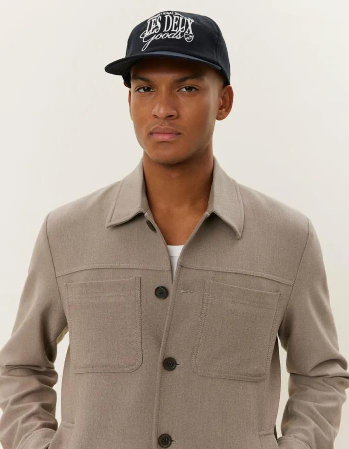 Men Les Deux JacketsCoats Marseille Hybrid Jacket 8211 Walnut Melange
