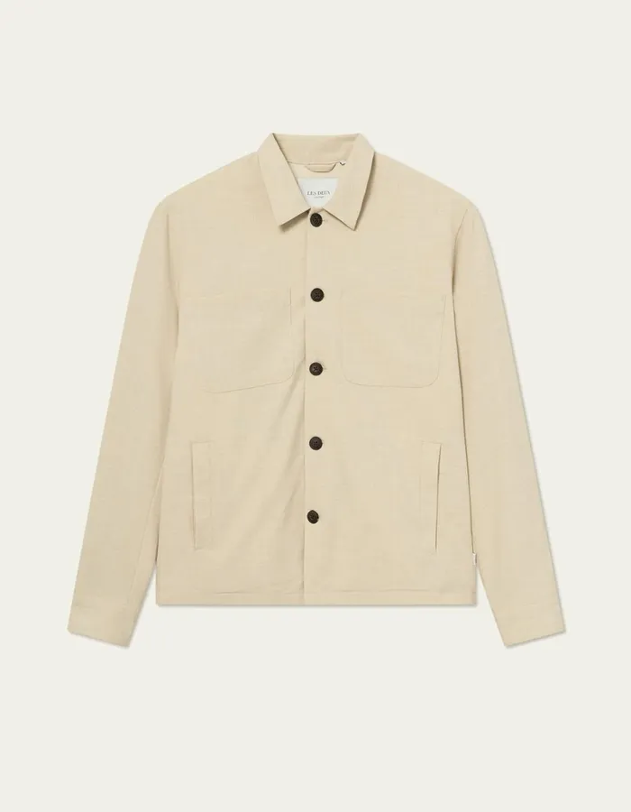 Men Les Deux JacketsCoats Marseille Twill Jacket 8211 Light Desert Sand Melange Men Les Deux JacketsCoats Marseille Twill Jacket 8211 Light Desert Sand Melange