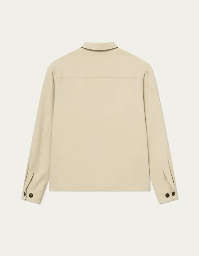 Men Les Deux JacketsCoats Marseille Twill Jacket 8211 Light Desert Sand Melange