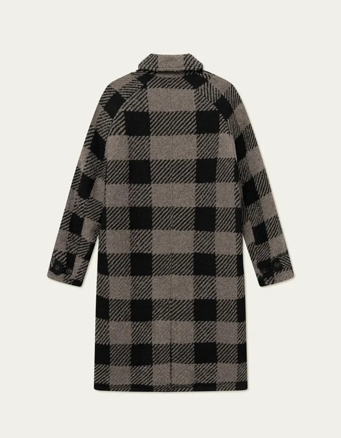 Men Les Deux JacketsCoats Michael 30 Wool Coat 8211 Desert TaupeBlack