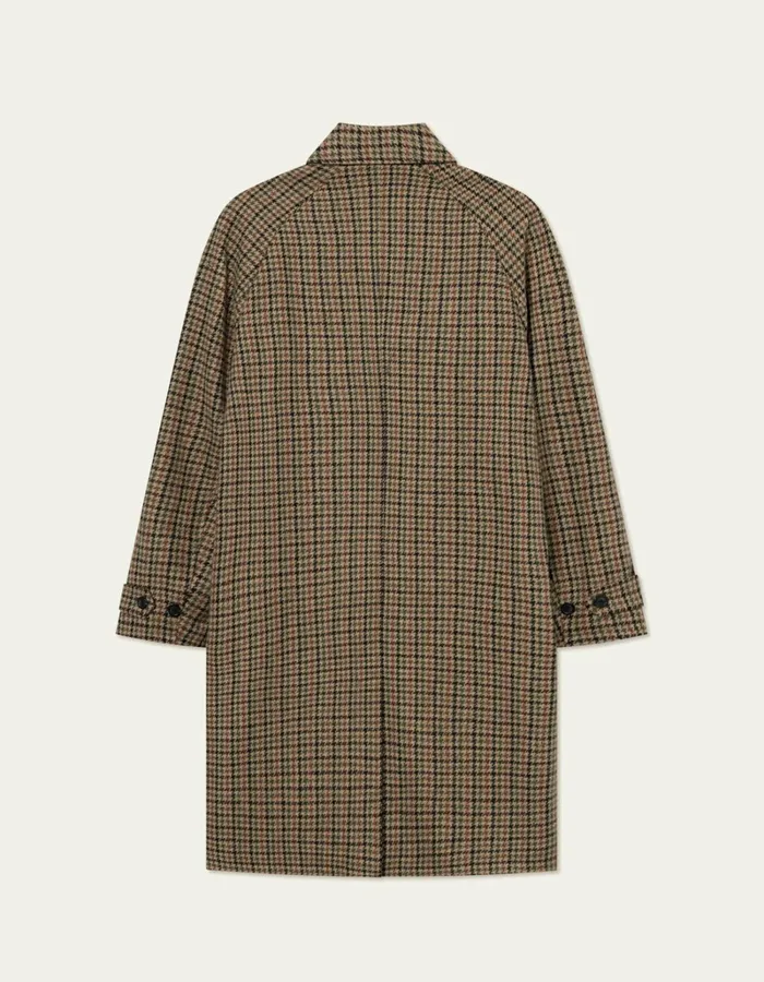 Men Les Deux JacketsCoats Michael Houndstooth Wool Coat 30 8211 Warm SandBlack