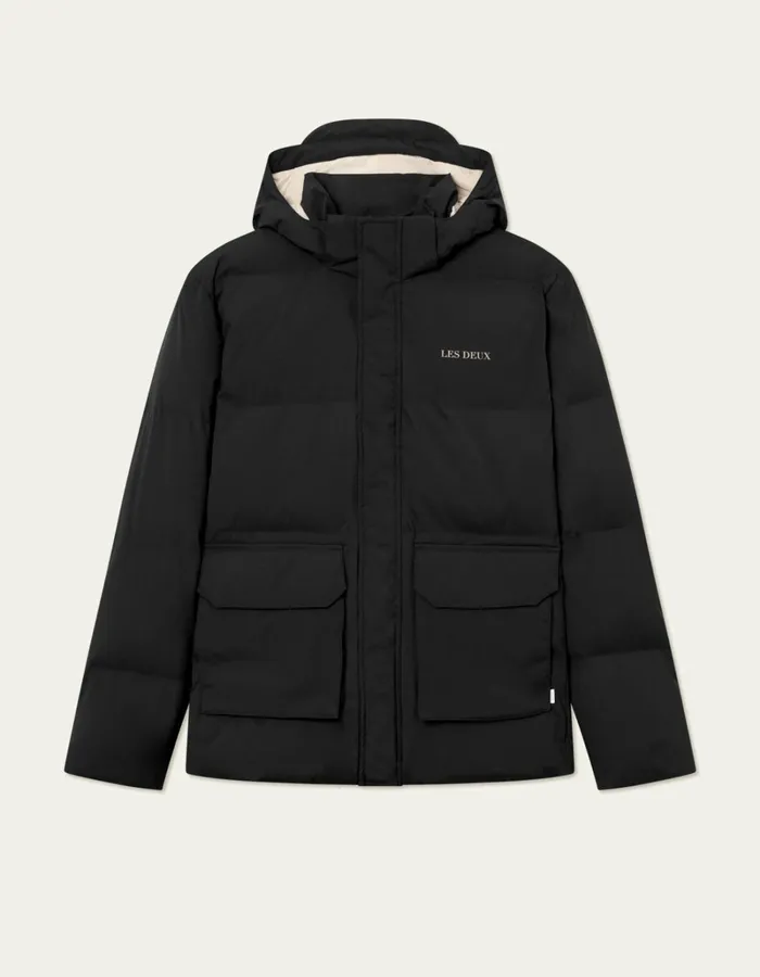 Men Les Deux JacketsCoats Montreal Puffer Jacket 8211 BlackBlack