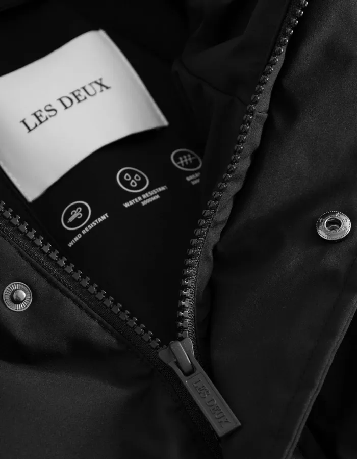 Men Les Deux JacketsCoats Montreal Puffer Jacket 8211 BlackBlack