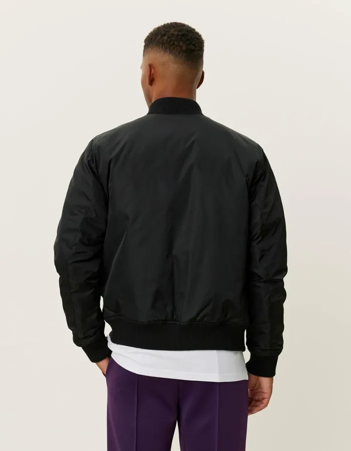 Men Les Deux JacketsCoats Neo Varsity Bomber Jacket 8211 BlackBlack