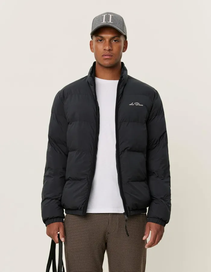 Men Les Deux JacketsCoats Newport Padded Jacket 8211 BlackBlack