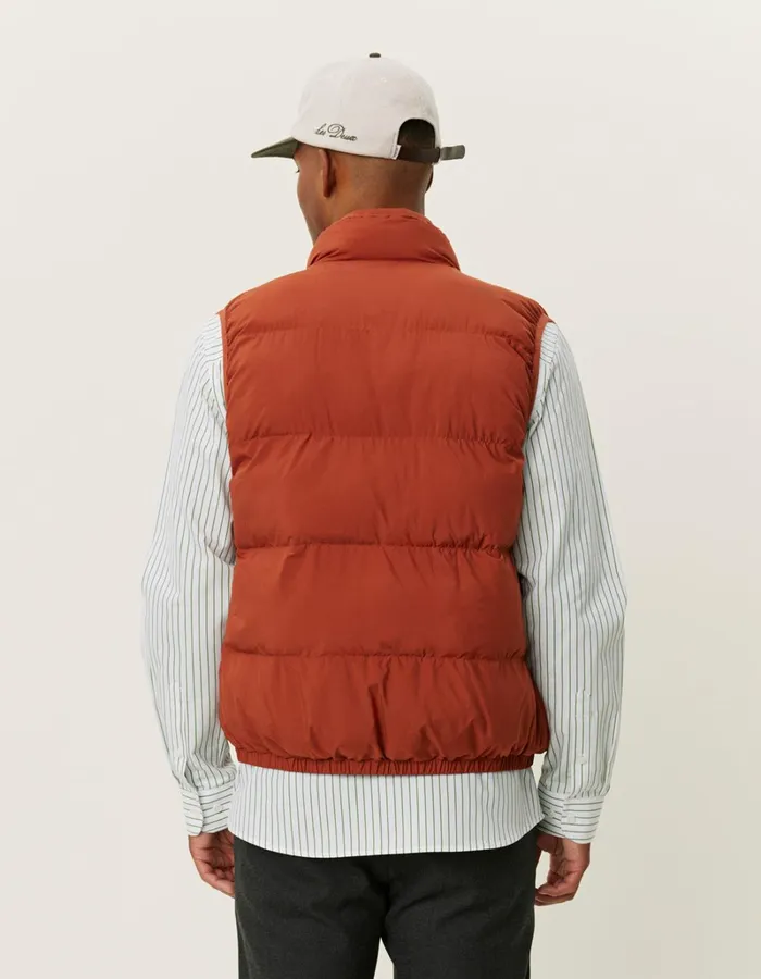 Men Les Deux JacketsCoats Newport Padded Vest 8211 Arabian Spice