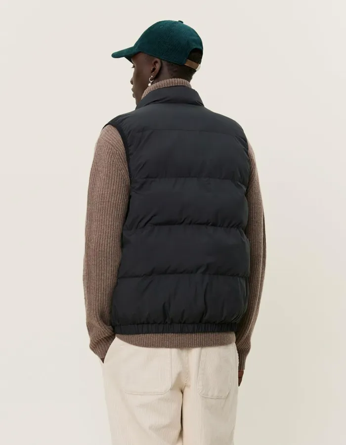 Men Les Deux JacketsCoats Newport Padded Vest 8211 BlackBlack