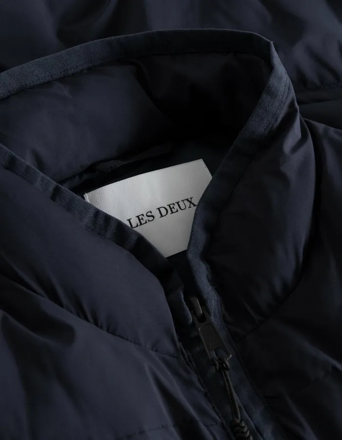 Men Les Deux JacketsCoats Newport Padded Vest 8211 Dark Navy