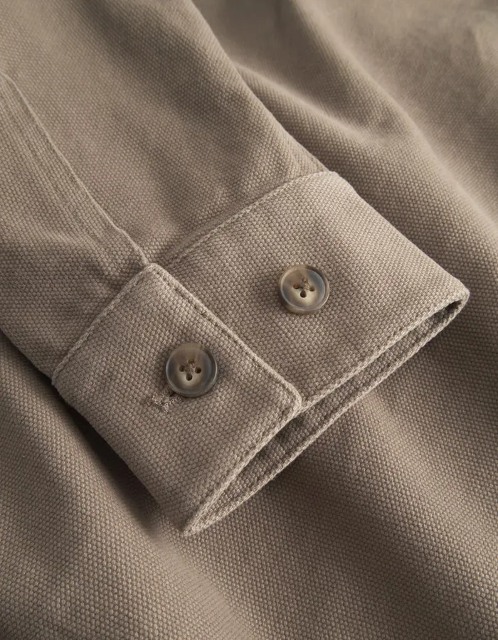 Men Les Deux JacketsCoats Robert Canvas Jacket 8211 Walnut