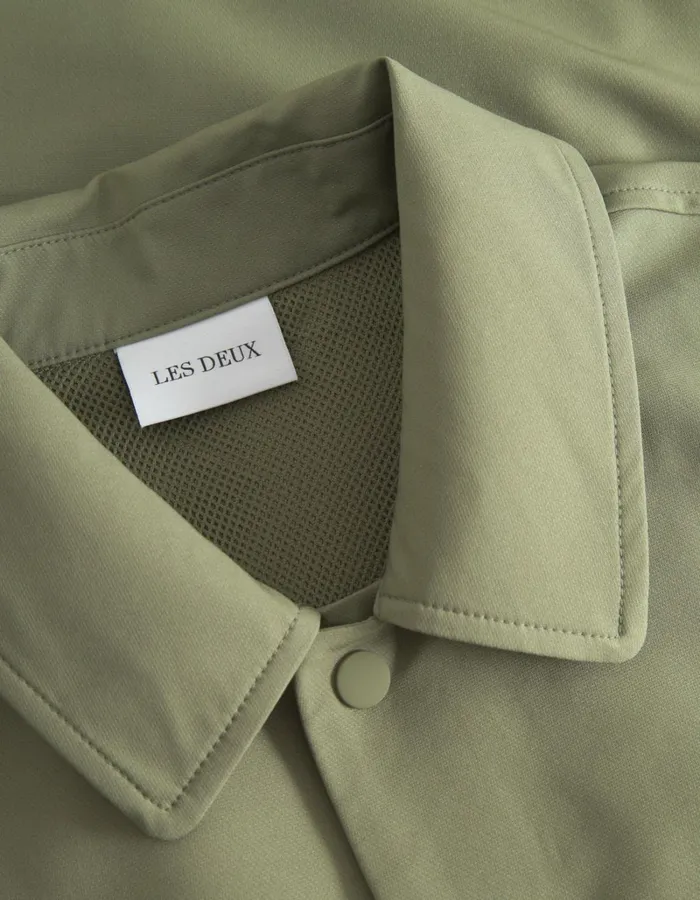 Men Les Deux JacketsCoats Sebastian Tech Jacket 8211 Lichen Green