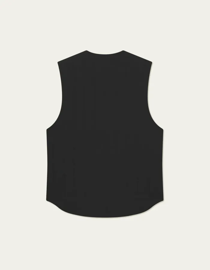 Men Les Deux JacketsCoats Sebastian Tech Vest 8211 BlackBlack