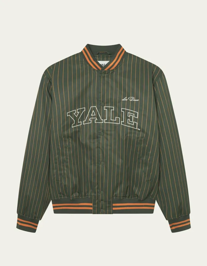 Men Les Deux JacketsCoats Yale Varsity Tech Jacket 8211 Duffel Bag GreenGolden Yellow Men Les Deux JacketsCoats Yale Varsity Tech Jacket 8211 Duffel Bag GreenGolden Yellow