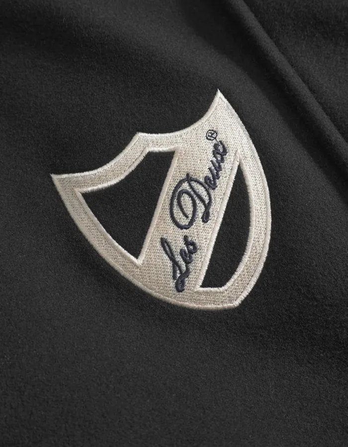 Men Les Deux JacketsCoats Yale Wool Varsity Jacket 8211 BlackBlack