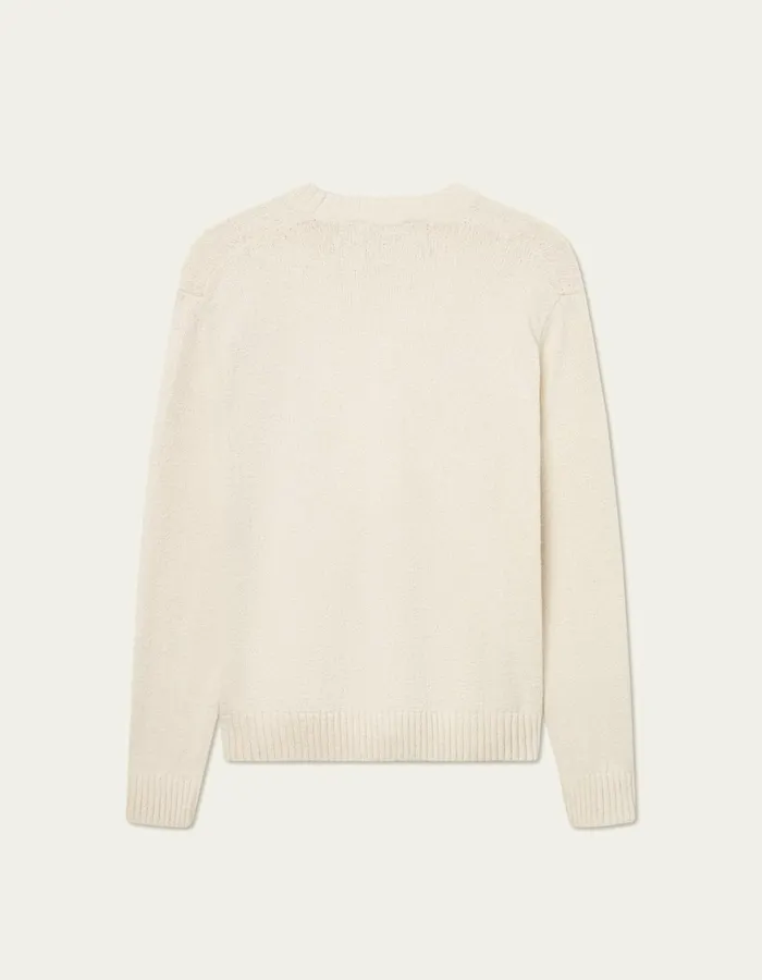 Men Les Deux Knitwear Brad Embroidery Cardigan 8211 Ivory