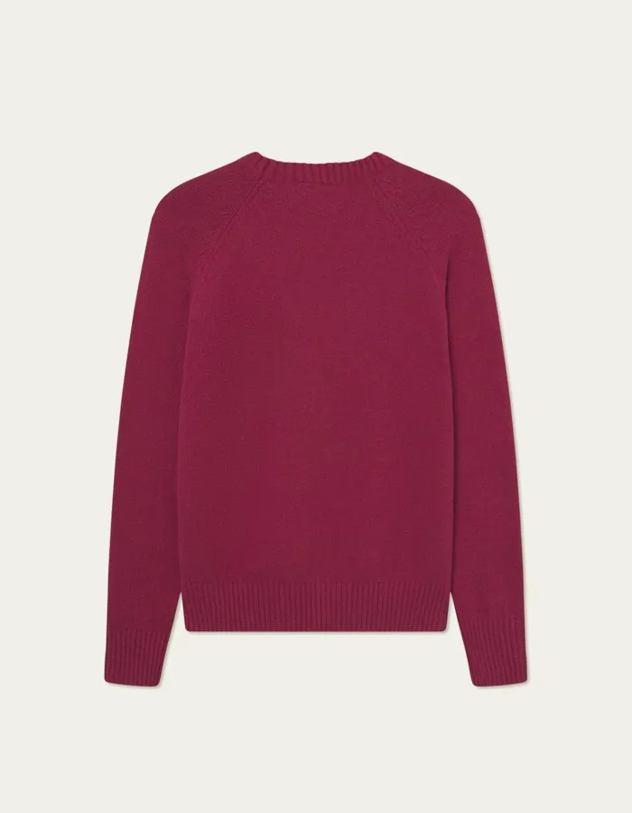Men Les Deux Knitwear Brad Roundneck Knit 8211 Beet Red