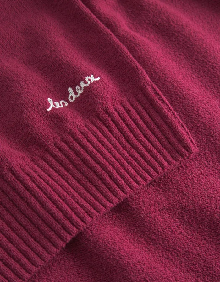 Men Les Deux Knitwear Brad Roundneck Knit 8211 Beet Red