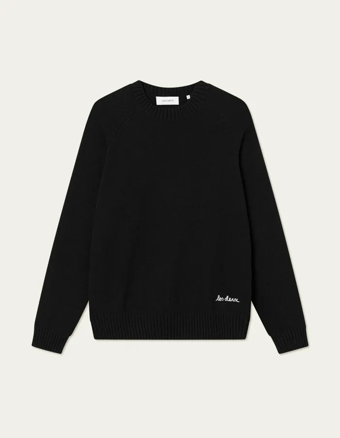 Men Les Deux Knitwear Brad Roundneck Knit 8211 BlackBlack