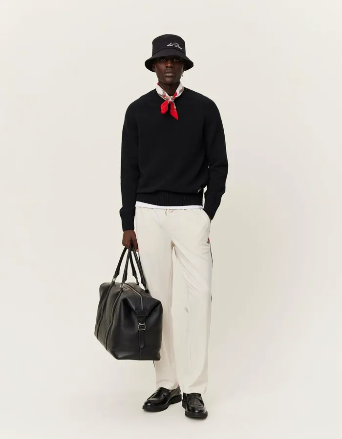 Men Les Deux Knitwear Brad Roundneck Knit 8211 BlackBlack