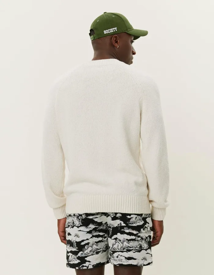 Men Les Deux Knitwear Brad Roundneck Knit 8211 Ivory