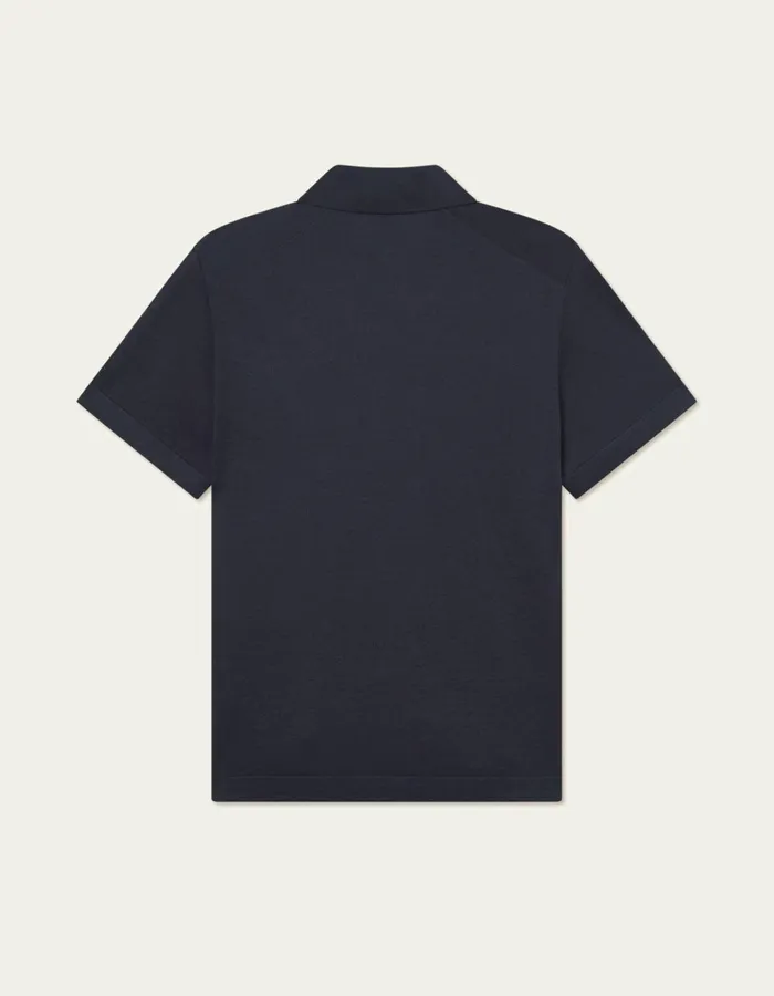 Men Les Deux Knitwear Emmanuel Polo Knit 8211 Dark Navy