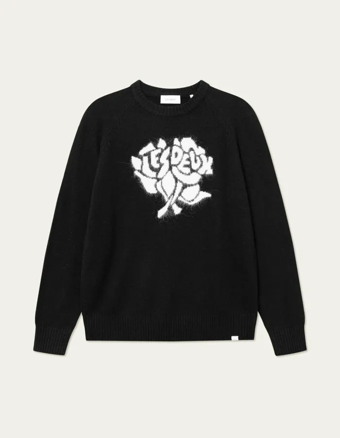 Men Les Deux Knitwear Felipe Knit 8211 BlackIvory