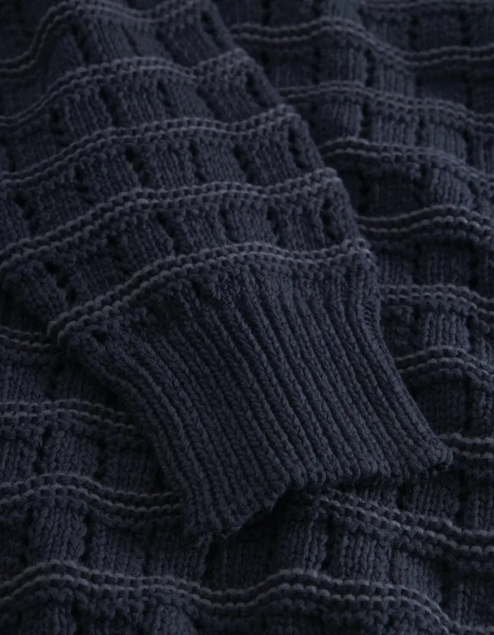 Men Les Deux Knitwear Gouen Roundneck Knit 8211 Dark Navy