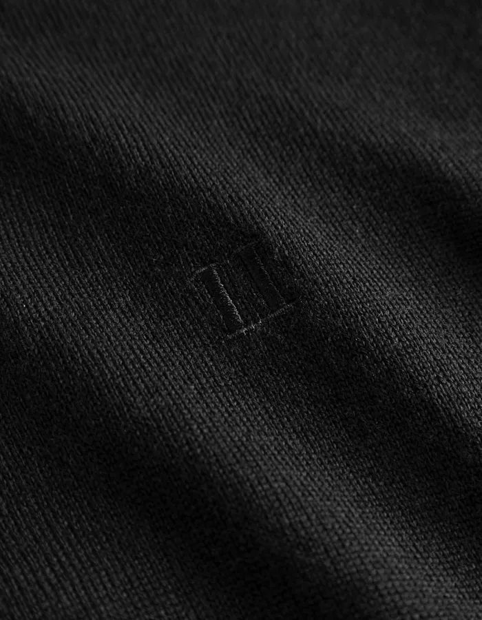 Men Les Deux Knitwear Greyson HalfZip Merino Knit 8211 BlackBlack