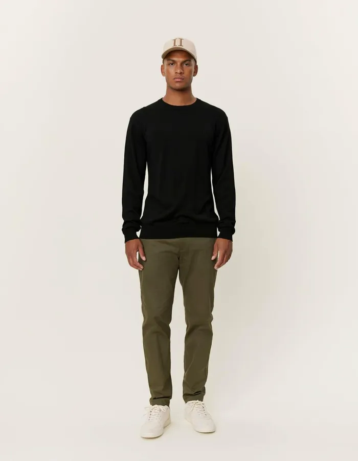 Men Les Deux Knitwear Greyson Merino Knit 8211 BlackBlack