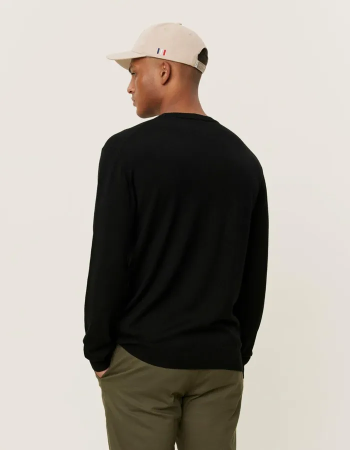 Men Les Deux Knitwear Greyson Merino Knit 8211 BlackBlack