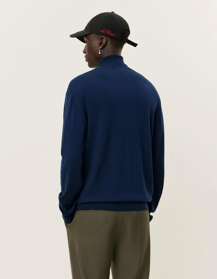 Men Les Deux Knitwear Greyson Rollneck Merino Knit 8211 Dark Navy