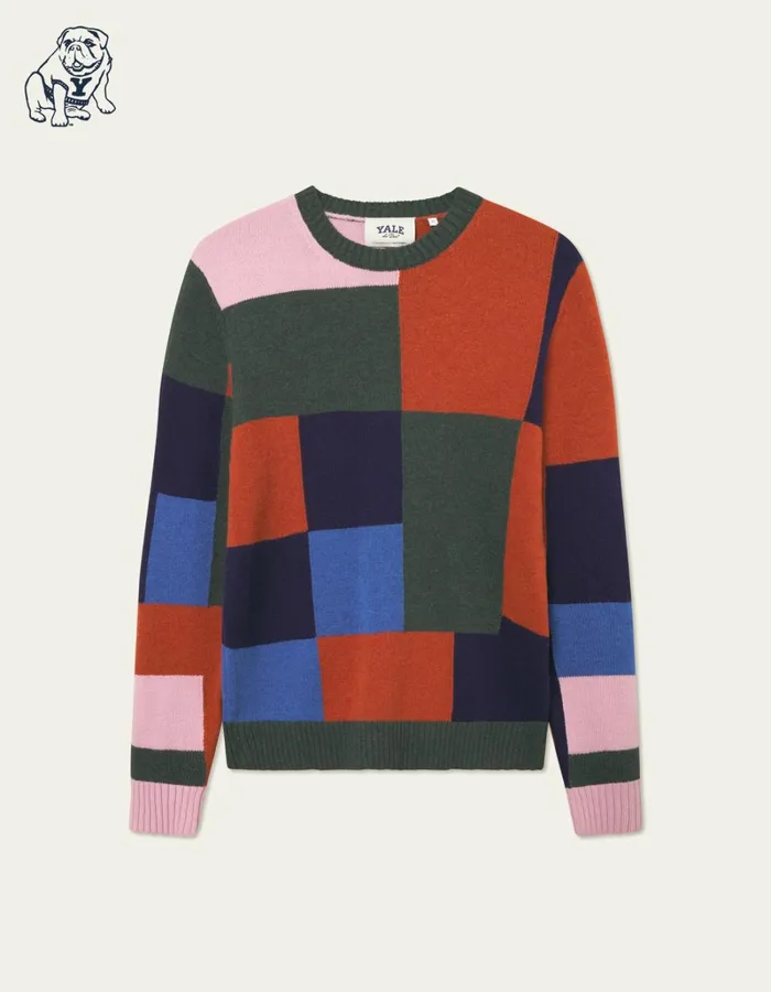 Men Les Deux Knitwear Yale Colorblock Knit 8211 Multicolor