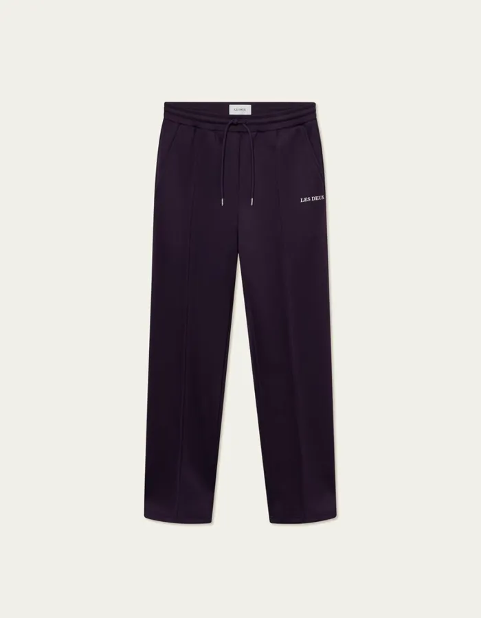 Men Les Deux Pants Ballier Casual Track Pants 8211 Blackberry