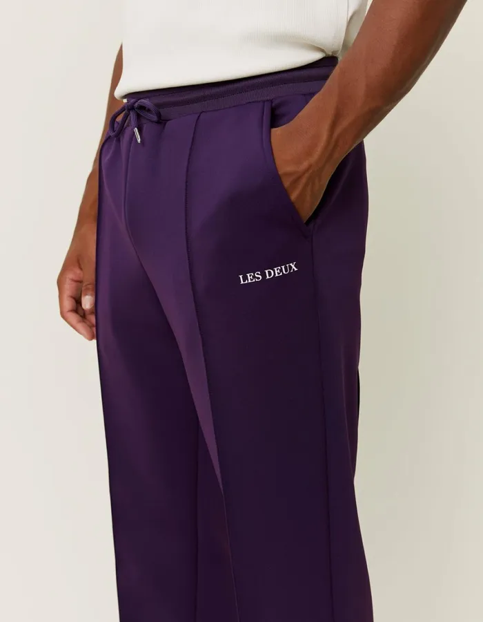 Men Les Deux Pants Ballier Casual Track Pants 8211 Blackberry