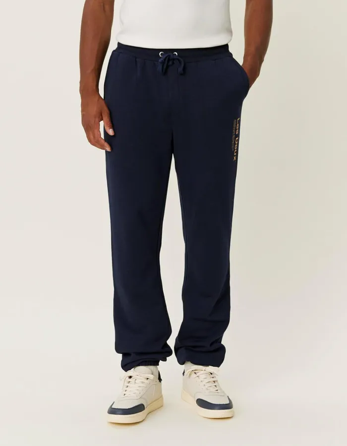 Men Les Deux Pants Brody Sweatpants 20 8211 Dark NavyMustard Yellow