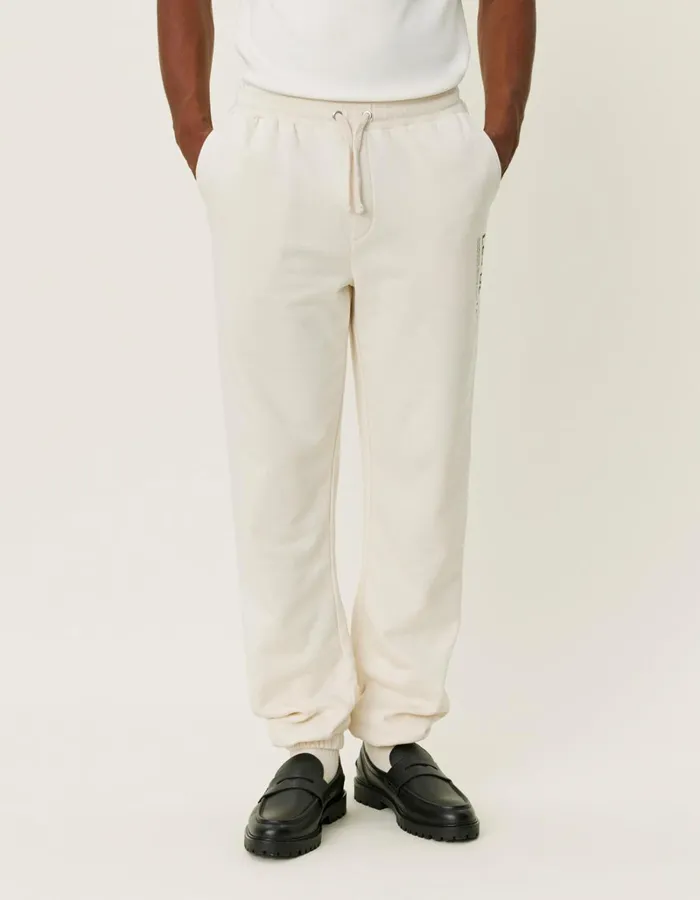 Men Les Deux Pants Brody Sweatpants 20 8211 IvoryVintage Green
