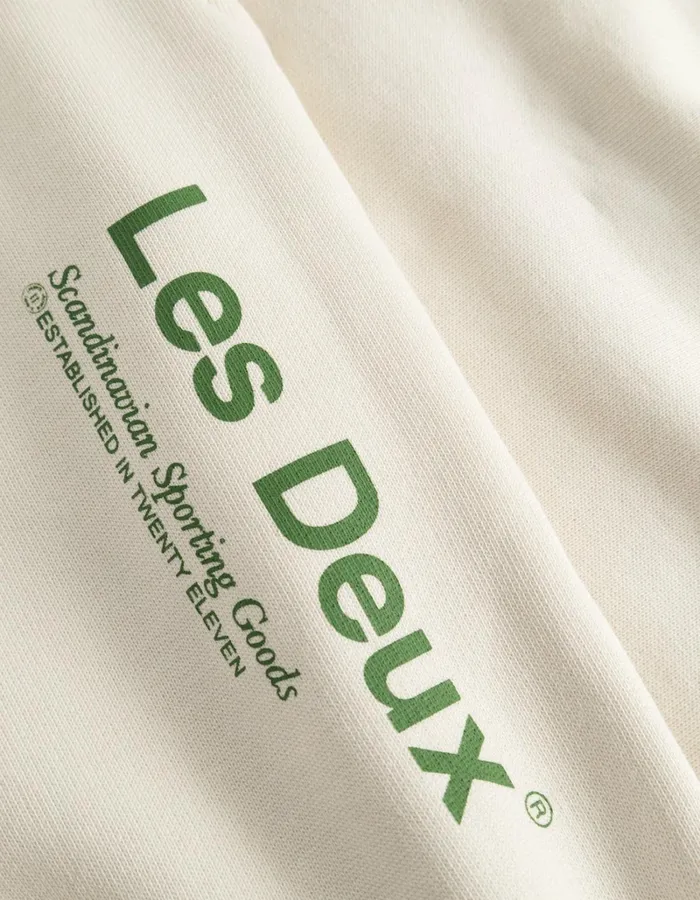 Men Les Deux Pants Brody Sweatpants 20 8211 IvoryVintage Green