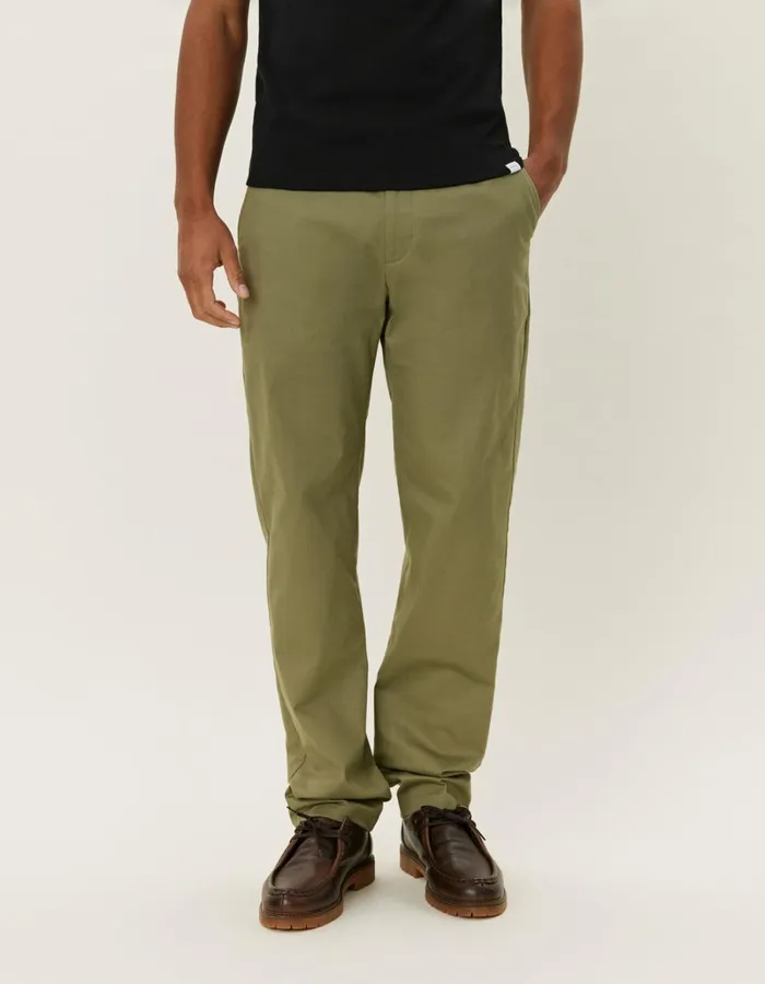 Men Les Deux Pants Como Cotton Chino 8211 Lichen Green