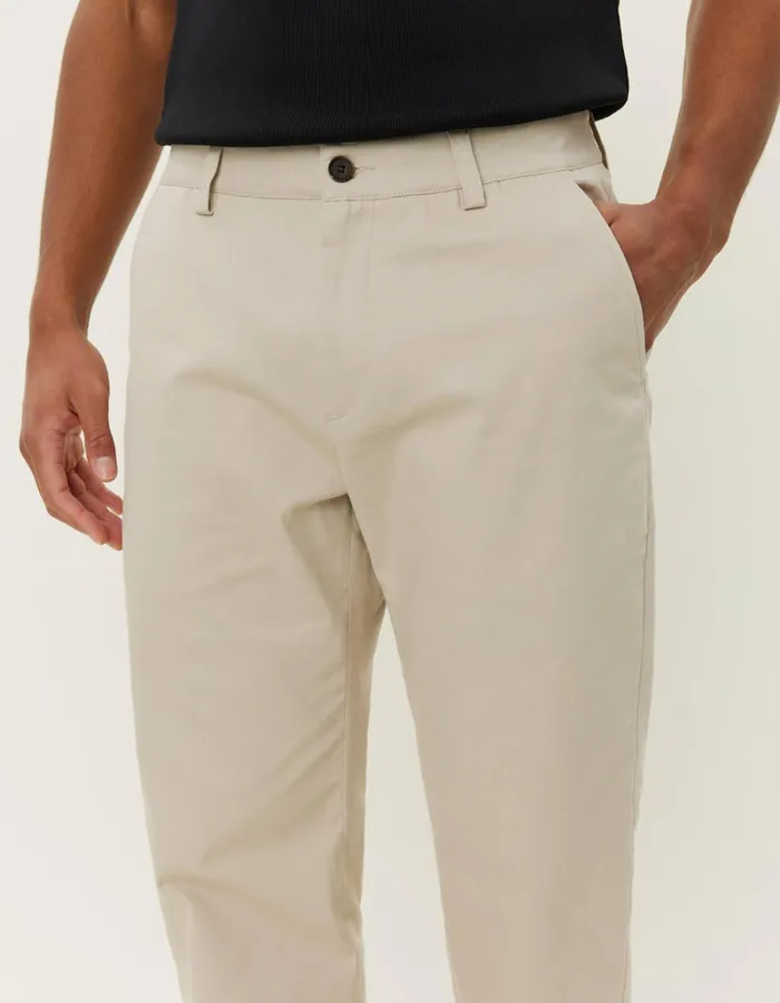 Men Les Deux Pants Como Cotton Chino 8211 Light Sand